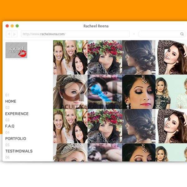 Rachel Reena Website Design