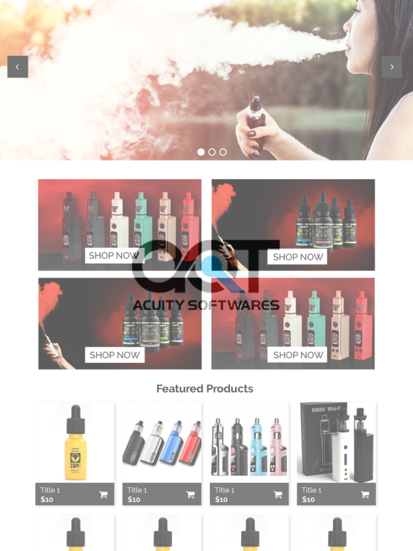 Love Vape Website Design